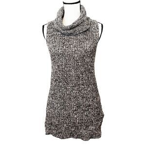Cynthia Rowley Acrylic Sleeveless Turtle Neck Knit Tunic Sweater Size M